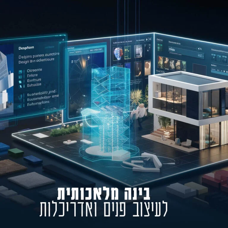 בינה מלאכותית לאדריכלות ועיצוב פנים